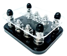 Quad Compact Acrylic (4 Spot) Fuse Holder Made in USA