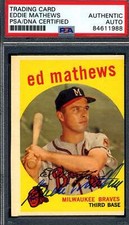 Eddie Mathews Cards and Autographed Memorabilia Guide 45