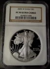 ***2005-W $1 AMERICAN EAGLE 1 OZ NGC PF 70 UC   2416