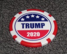 PRESIDENT DONALD TRUMP 2020 SOUVENIR POKER CHIP GOLF BALL MARKER