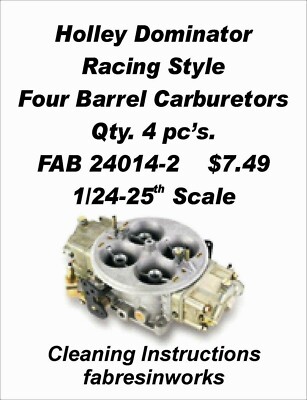 FABResinworks #24821 Holley Dominator Carbs  for Pro-Mod & Pro Stock1/24-25th