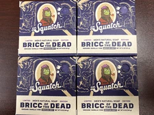 Dr. Squatch Bricc Of The Dead Natural Bar Soap Medium Limited Edition 4 Bars