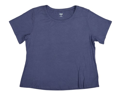 Pijama para dormir Jenni Intimates tejido acanalado talla grande manga corta para mujer nuevo con etiquetas - Imagen 2 de 13