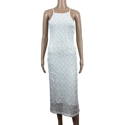 Sanctuary Women's Crochet Into The Night Midi Dress White XS New $89 | eBay