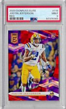 2020 Donruss Elite Justin Jefferson  Red PSA 9 RC