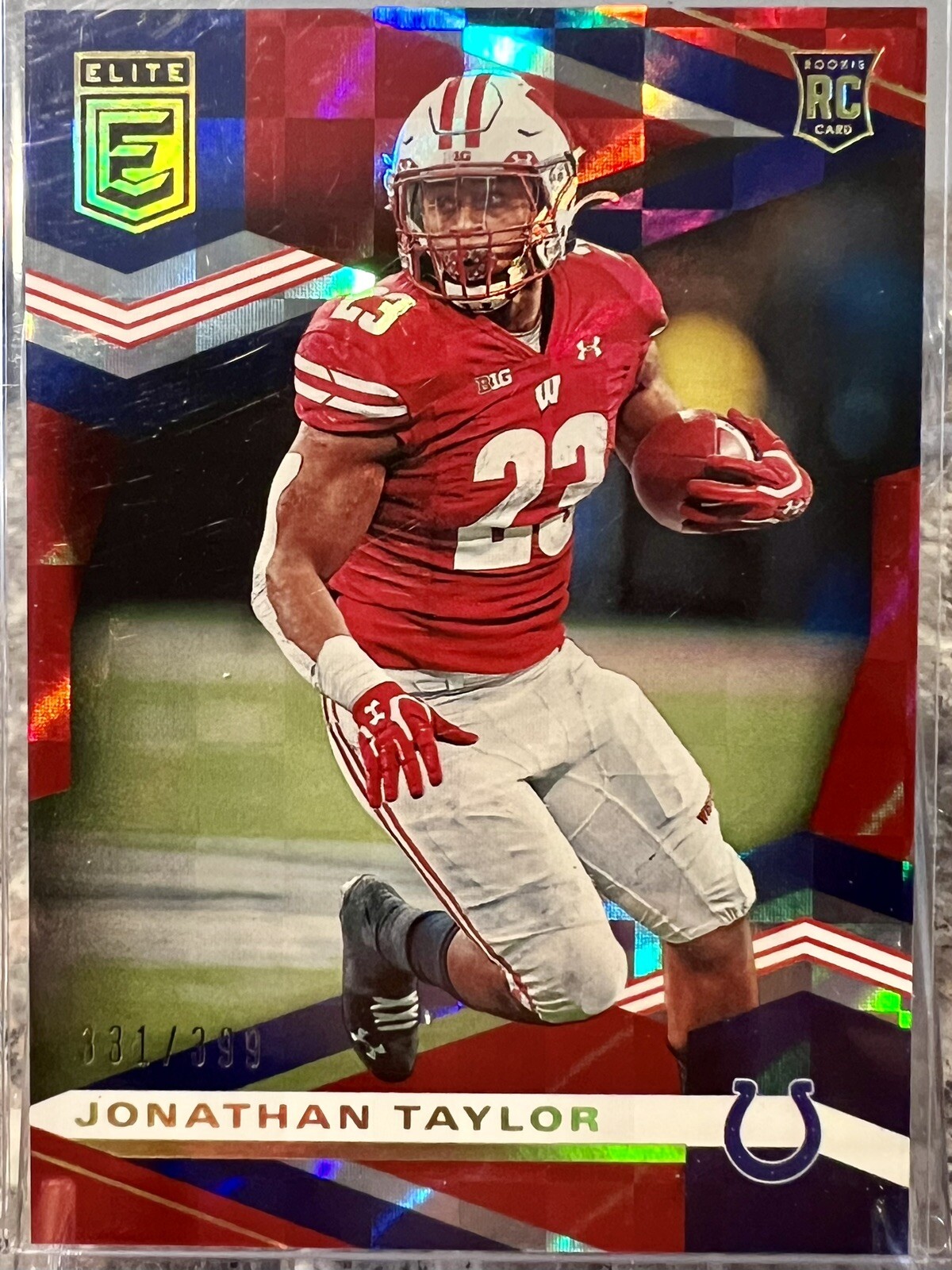 Jonathan Taylor 2020 Panini Donruss Elite Rookies Red /399 #110 Rookie RC