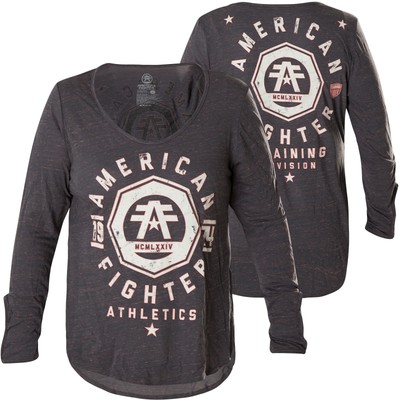 AMERICAN FIGHTER Affliction Damen Pullover Edgewater Grau