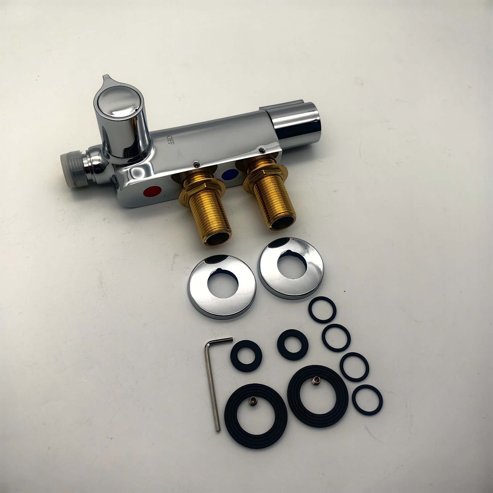 Vertical Thermostatic Mixer Tap Valve V100 Static Caravan Bathroom