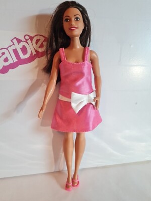 BARBIE MATTEL FASHIONISTAS CURVY 2016 BRAUNE HAARPUPPE DOLL HAIR BROWN 