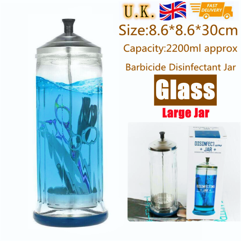Large Disinfecting Jar Barbicide Disinfectant Jars For Hospitals Salons