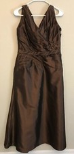 JADE COUTURE SZ 12 FORMAL MOTHER OF THE BRIDE/GROOM DRESS GOWN Expresso/Brown