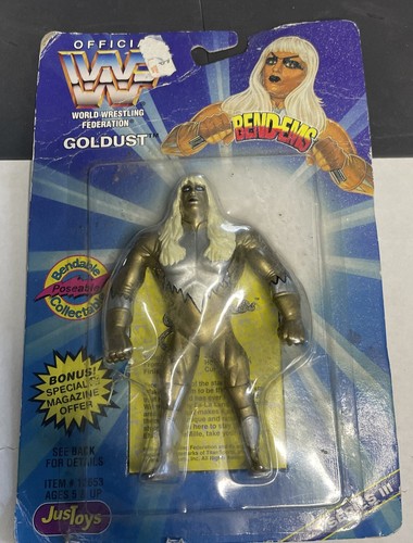 WWF Wrestling GOLDUST Bend-Ems  1996 Just Toys Ser...