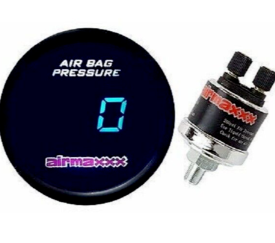 #ad #ad airmaxxx Single Digital Display Air Gauge 200 psi Air Ride Suspension Part $67.90
