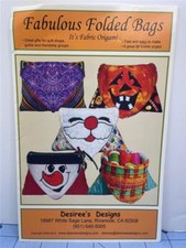 DESIREE'S DESIGNS Motivo da cucire - FAVOLOSE BORSE PIEGATE - Origami in tessuto
