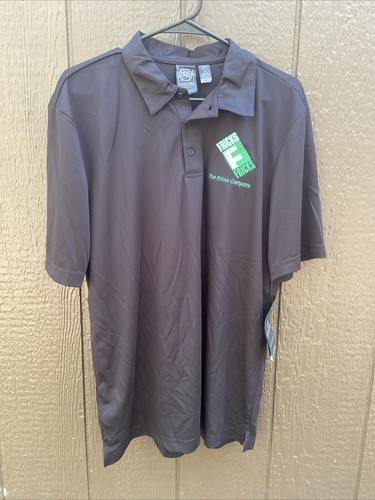The Fricks Co Polo Shirt Mens Large Black White Stormtech Performance H2X Dry