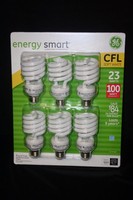 Ge 6 Spiral General Purpose Cfl Soft White Bulbs, 23 W Energy Smart,1650 Lumens Ge 6 Spiral General Purpose Cfl Soft White Bulbs, 23 W Energy Smart,1650 Lumens