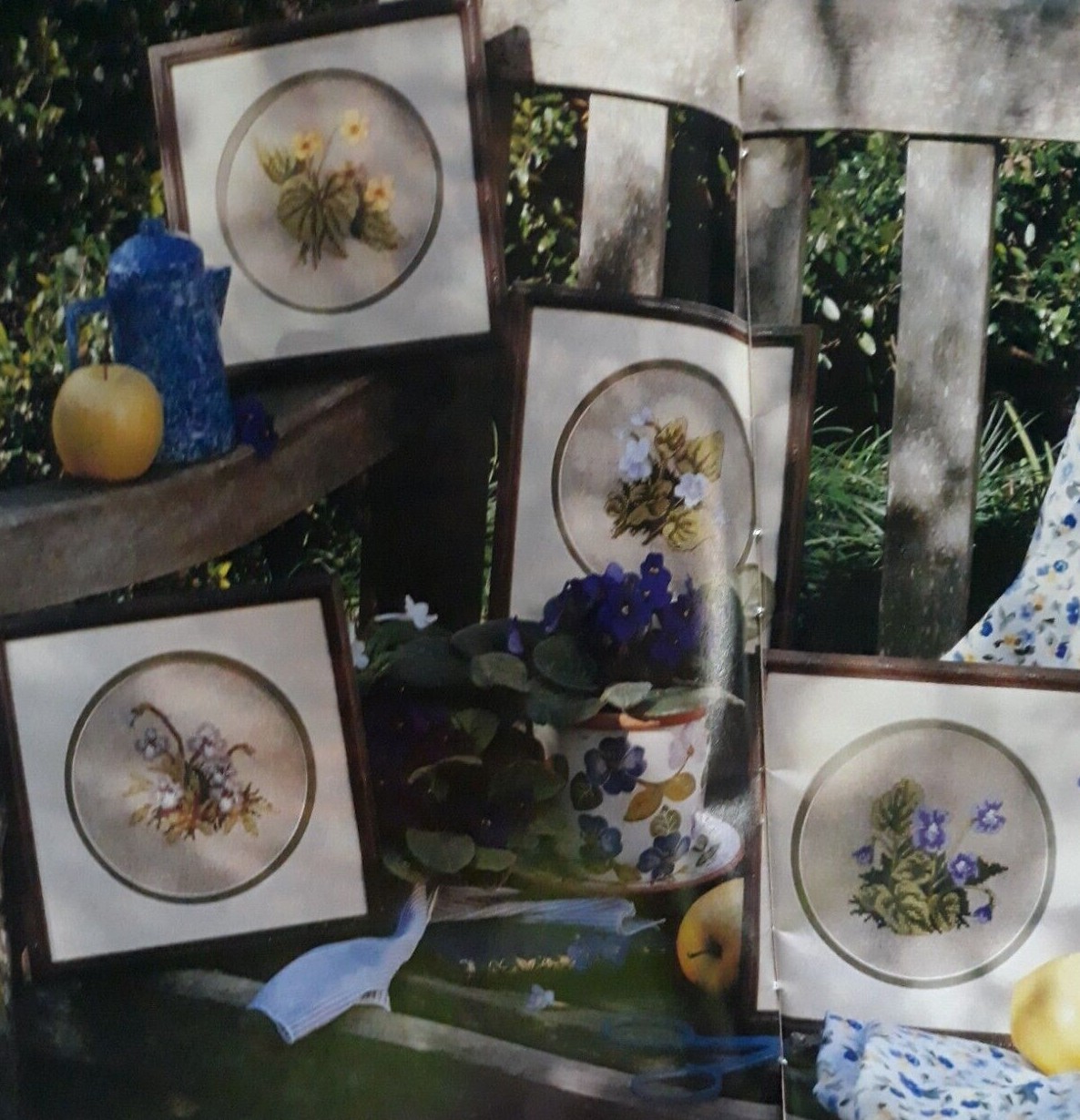 Country Stitch Magazine Cross Spring Easter Rabbit Violet Bib Milk ...