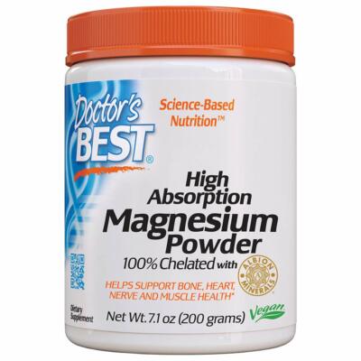 DOCTOR'S BEST, HIGH ABSORPTION MAGNESIUM Pulver 200g SUPER PREIS