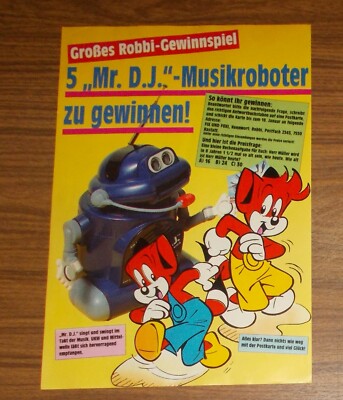 Seltene Werbung TOMY ROBOTS MR. D.J. 1992