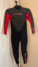 Oneill Reactor 3/2 kids full Wetsuit Size 14 swim surf water ski youth red