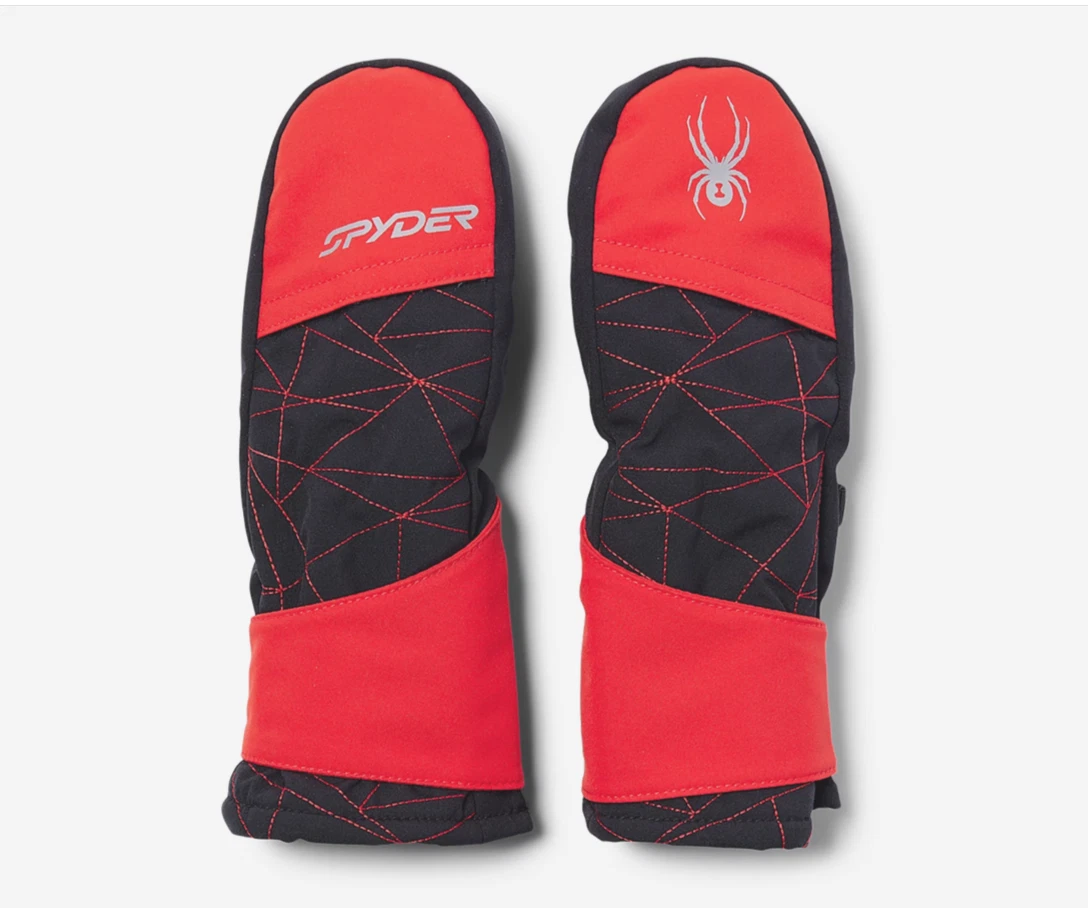 Spyder LITTLE KIDS Cubby Mittens, Kids Mittens, Size: XL MINI, Red Volcano - NEW