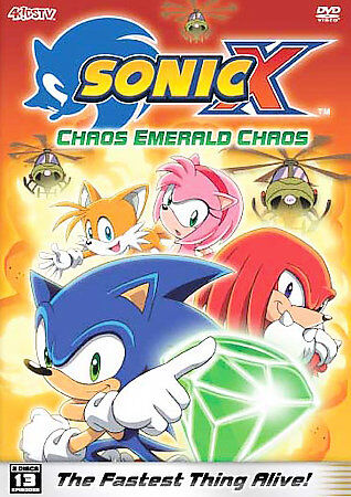 Lot of 2 Sonic X: Pure Chaos Emerald Chaos DVD Slim Cases