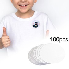 100x Button Badge Blank Papers Pin Press Machine Attachment DIY Craft Papers