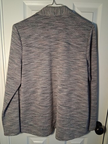 Talbots Petites Small Bl grau weiß rosa vorne offen Blazer Jacke Karriere Büro - Bild 4 von 6