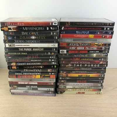 Horror Lot 42 DVD *Some DVDs With Multiple Films, Saw, Friday, Purge, Final Dest