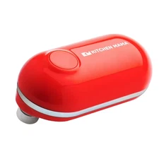 Kitchen Mama Mini Rechargeable Auto Electric Can Opener USB-C included (Red)