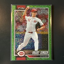 2026 Topps Celebration Brady Singer Confetti Lime Green SP Reds