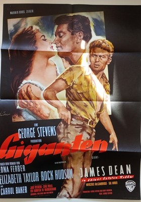 Filmplakat GIGANTEN A1 WA 1970 James Dean Rock Hudson Liz Taylor Warner Bros.