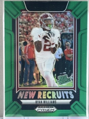 2025 Panini Prizm Draft Picks - New Recruits Ryan Williams #23 Green Prizm (RC)