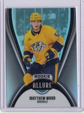 2025-26 UD Allure Black Rainbow Matthew Wood Rookie #119 Predators Fire Sale!