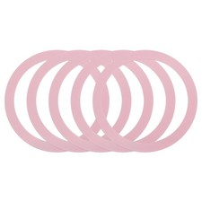 uxcell 5 Pcs Magnetic Adapter Ring, Universal Wireless Charger Pink