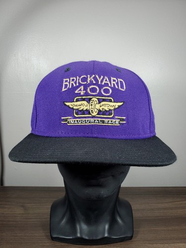 Vintage 1994 BRICKYARD 400 Inaugural Race Snapback Hat Racing Cap NASCAR USA - Picture 2 of 11