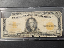 1922 $10 GOLD CERTIFICATE