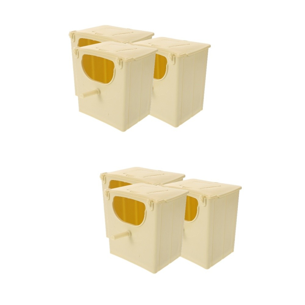 2-Pack Plastic Hanging Parrot Nest Box Bird Breeding Hut