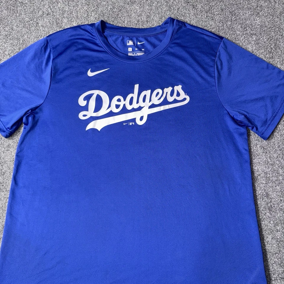 Nike TeamMLB Los Angeles LA Dodgers Camiseta Camiseta Azul Para Hombre Talla XL Rendimiento Foto 4 de 4