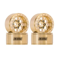 INJORA 1.0 Brass Beadlock Wheel -4.7mm Offset Rim for 1/24 1/18 RC Crawler SCX24
