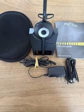 Jabra Pro 930 Mono Wireless Headset with Charging Base USB, Tested Working
