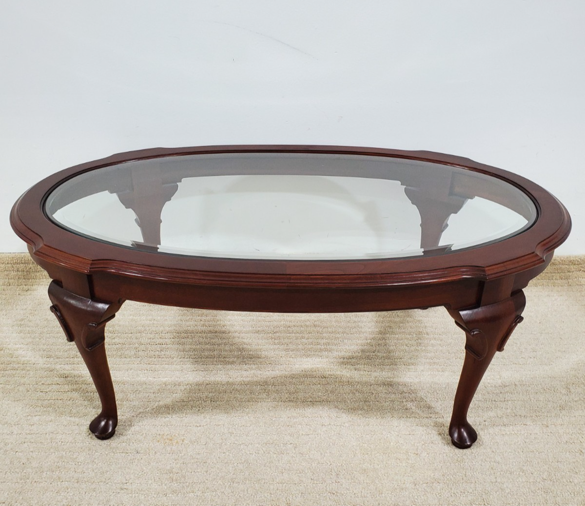 Ethan Allen Georgian Court Coffee Table Oval Cherry #11-8331 #205
