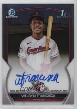 2023 Bowman Chrome Prospect Auto Welbyn Francisca #CPA-WF Auto