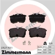 Bremsbeläge 23527.150.1 ZIMMERMANN für HONDA ACCORD VI ACCORD VI Hatchback