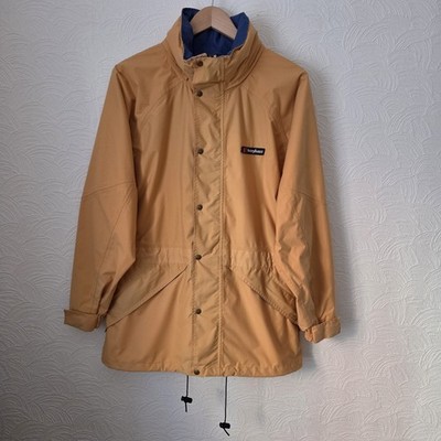 Vintage Berghaus Aquafoil Meridian Womens Hooded Jacket Coat Size UK 10 Orange