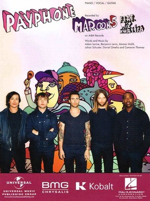 Payphone by Maroon 5 for Piano/Vocal/Guitar (HL00354293)