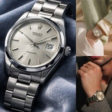👑⌚ Rolex Oysterdate 6694 quadrante grigio carica manuale vintage 34 mm raro ⌚👑