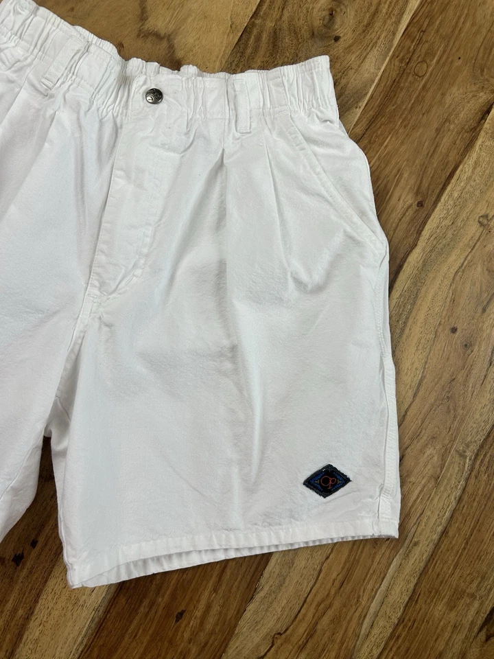 Pantalones cortos blancos Ocean Pacific OP Board cintura elástica para mujer talla pequeña Foto 3 de 4