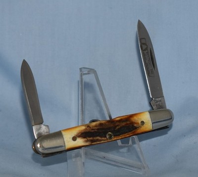 RARE VINTAGE CASE XX STAG STAG PEN KNIFE 05263 8 DOT 1982 ''NEAR MINT!!''