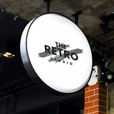 Custom LED Blade Sign   3D Light Box Business Logo Wall Mounted Outdoor Sign